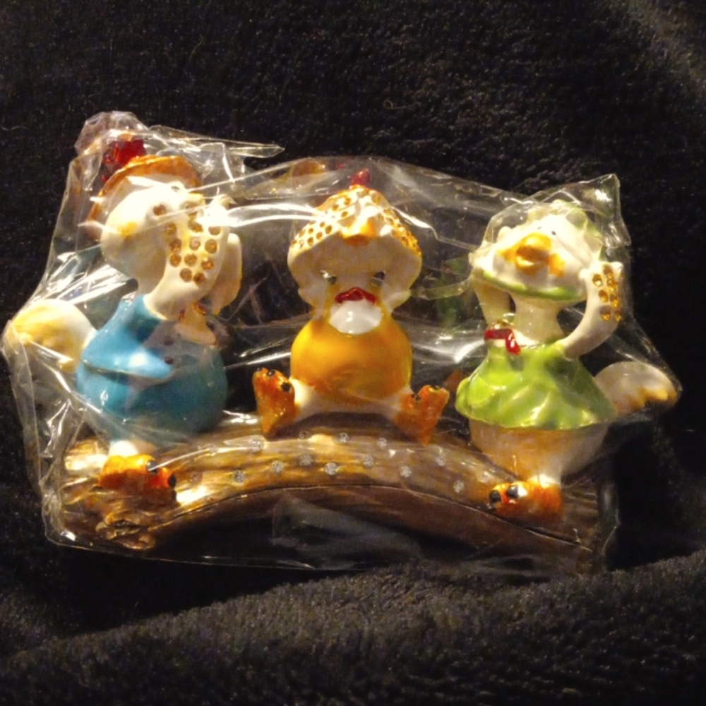 Keren Kopal Three Ducks trinket box DX1427